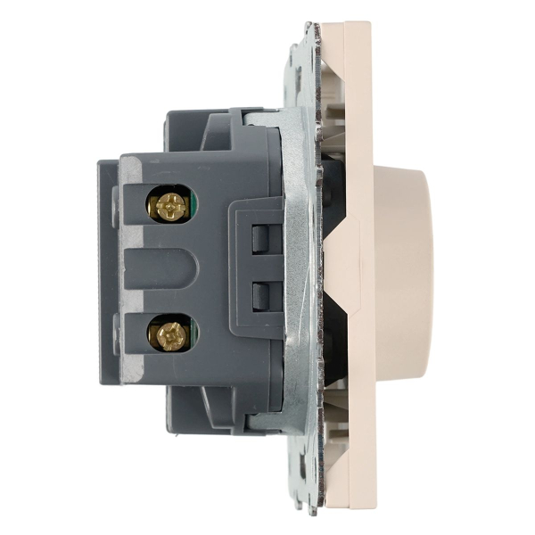 Выключатель диммирующий (механизм), Stekker, 250В, 500W Эмили, RSW10-5106-08, кашемир, soft touch 49894