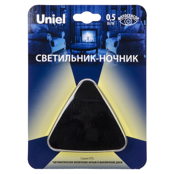 Ночник  DTL-320 Треугольник/Black/Sensor 292239