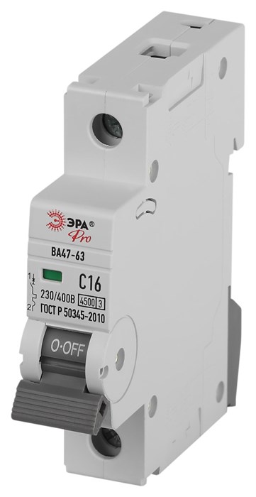 Автоматический выключатель  12pcs-VA63-1P10C4.5 569570