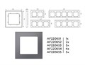Рамка Ambrella Volt AF220654 AF220654