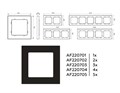 Рамка Ambrella Volt AF220702 AF220702