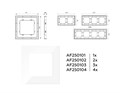 Рамка Ambrella Volt AF250104 AF250104
