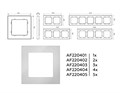 Рамка Ambrella Volt AF220402 AF220402