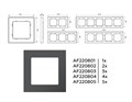 Рамка Ambrella Volt AF220802 AF220802
